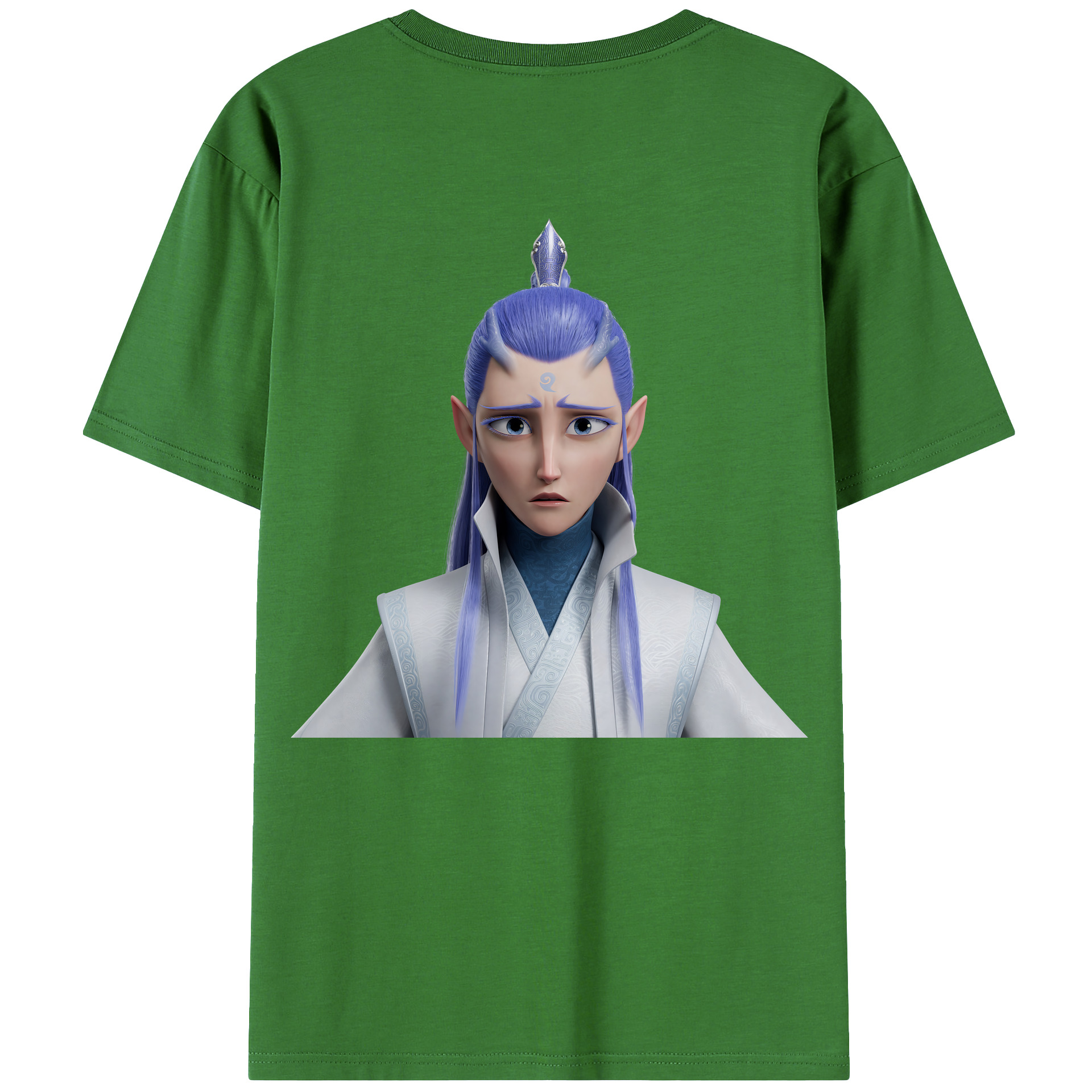 （画像用） Ne Zha 2 ナタ 魔童の大暴れ レディース半袖Tシャツ(バックプリント)